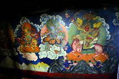 17 Painting Of King Gesar And Other Figures In The Main Hall At Rong Pu Monastery Between Rongbuk And Mount Everest North Face Base Camp In Tibet.jpg